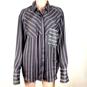 Silky Stripes Dress Shirt